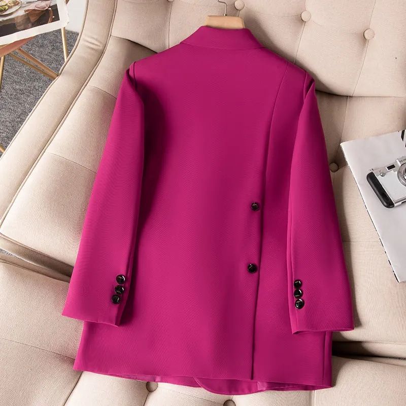 Women Formal Wear With Black Blazer - Ladies Formal Blazers 2023 New Rose