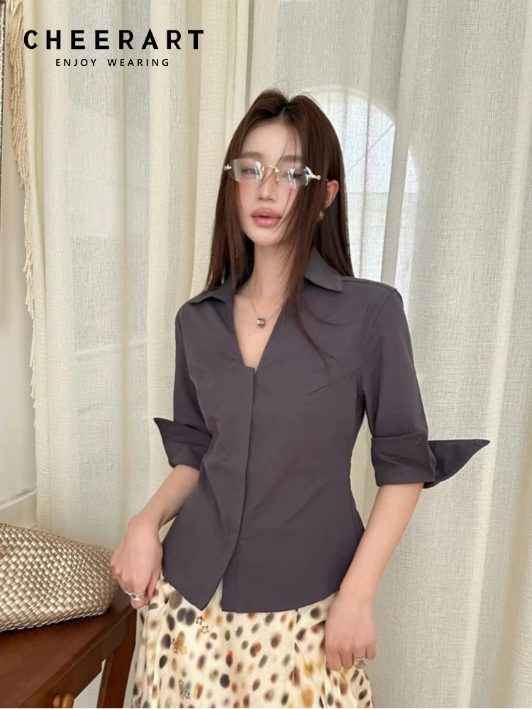 CHEERART Fall Women'S Blouses  - Women Formal Wear Korean review and price