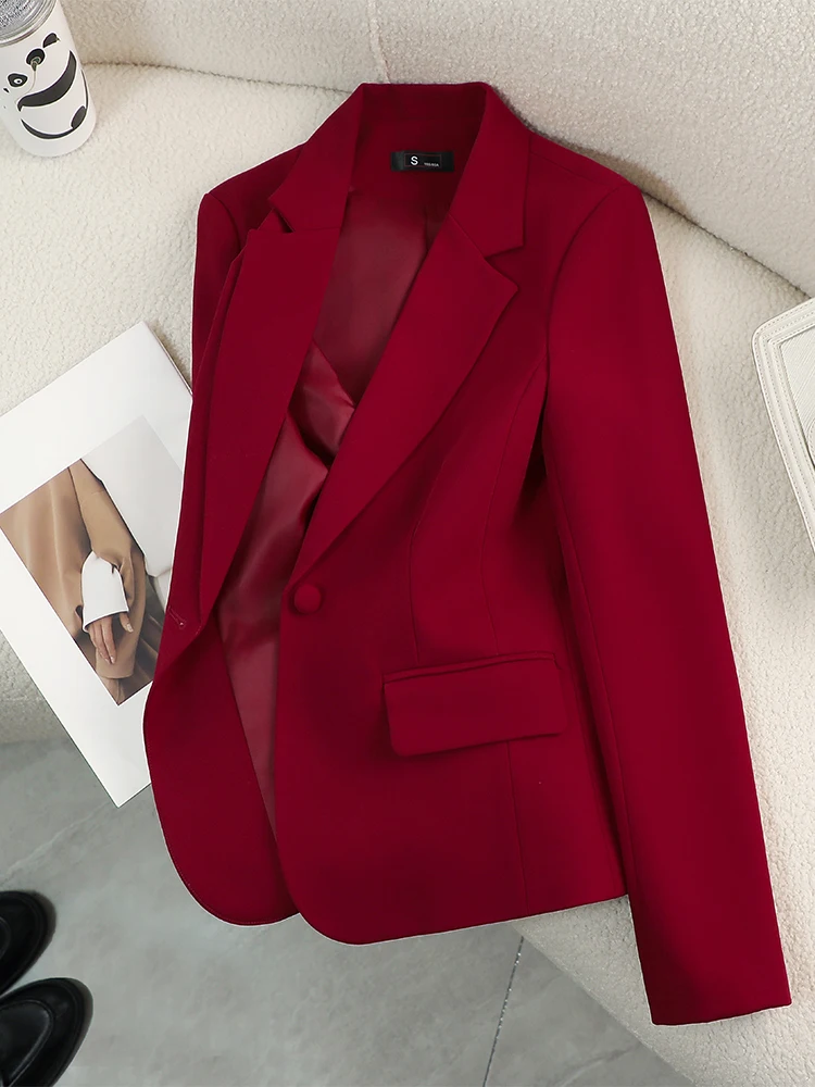 Women Blazer Ladies Red Green  - Women Formal Wear With Black Blazer review and price