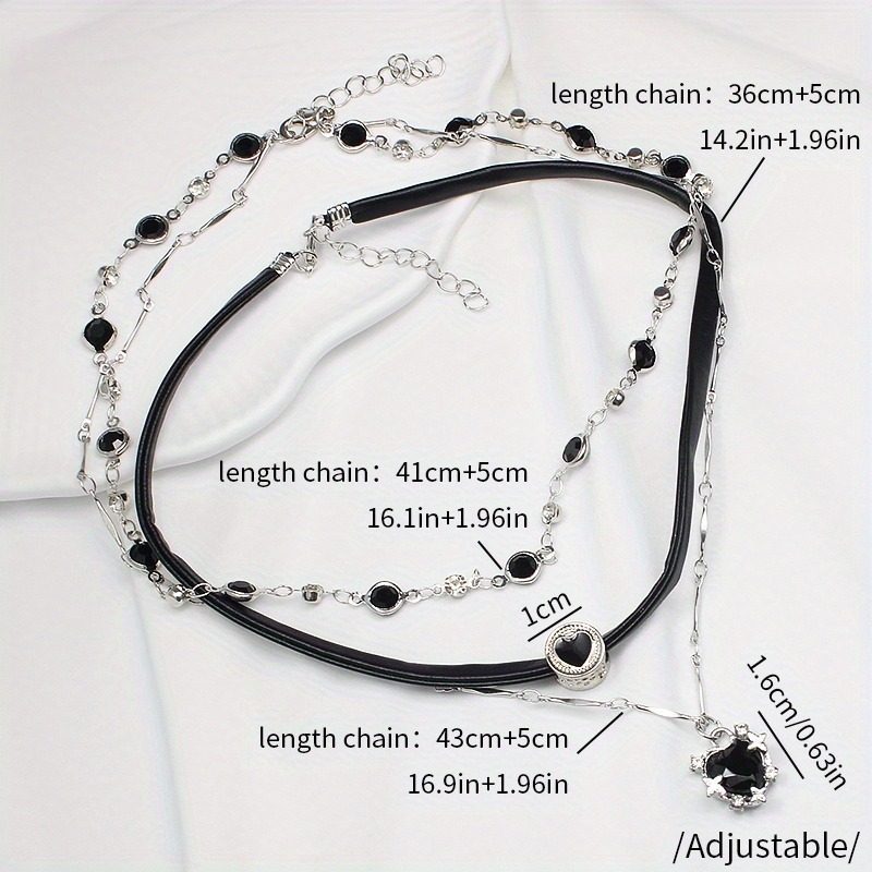Gothic Layered Heart-shaped Ne - Formal Wear Jewelry For Women review and price