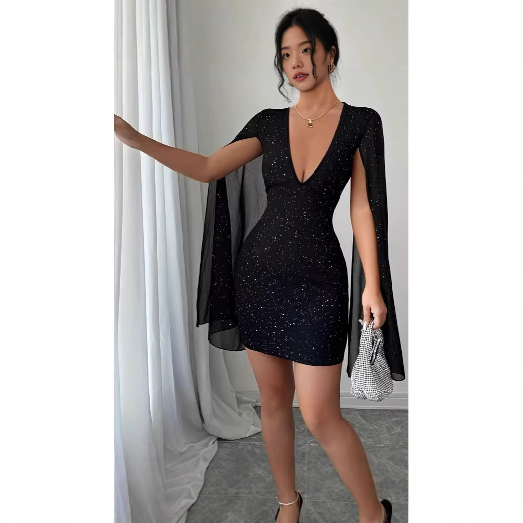 V Neck Bodycon Midi Dress Eleg - Women Formal Wear H&M review and price