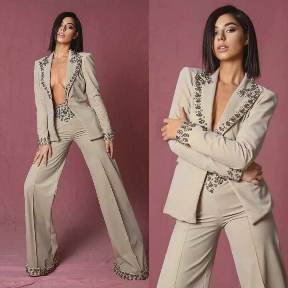 Amazing Rhinestones Women Suit - Women'S Formal Wear Jackets review and price