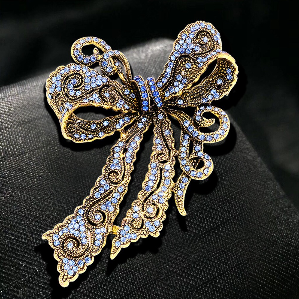 Vintage Bow-Shaped Brooch, Ele - Formal Wear Jewelry For Women review and price