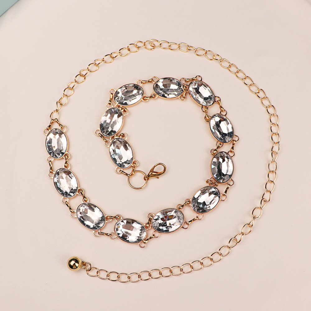 Chic Rhinestone Waist Chain Wo - Formal Wear Jewelry For Women review and price