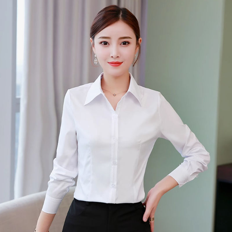 White Slim Fit Formal Office L - Women Formal Wear Korean review and price