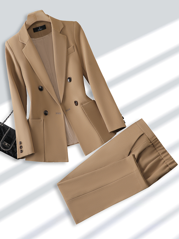 Fashion Ladies Pant Suit Forma - Women Formal Wear With Black Blazer review and price