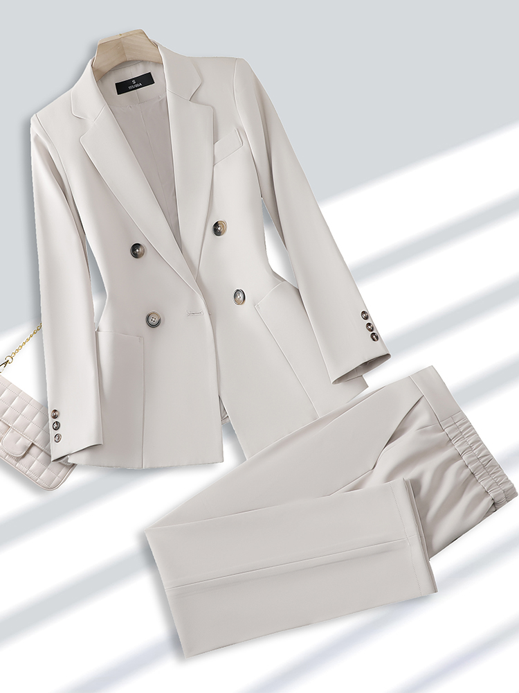 Fashion Ladies Pant Suit Forma - Women Formal Wear With Black Blazer review and price