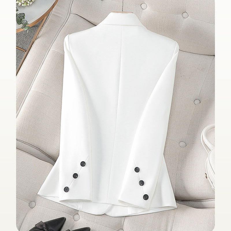 2025 New Spring Autumn White B - Women Formal Wear With Black Blazer review and price