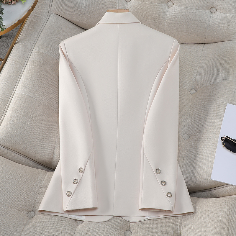 Women Double Breasted Solid Bl - Women Formal Wear With Black Blazer review and price
