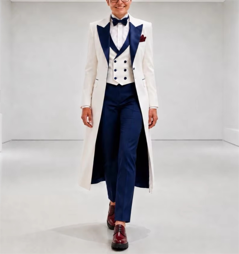 Navy Blue White Women's Jacket - Women'S Formal Wear Jackets review and price