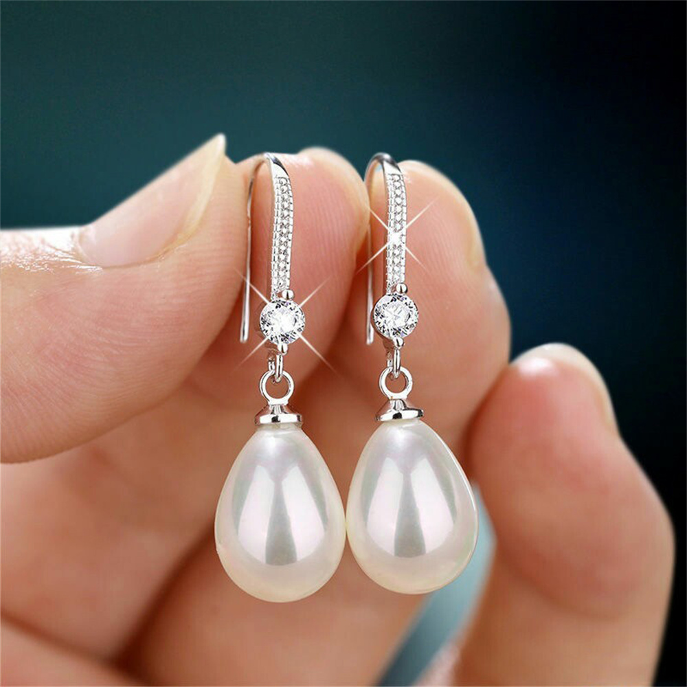 Imitation Pearl Earrings Light - Formal Wear Jewelry For Women review and price