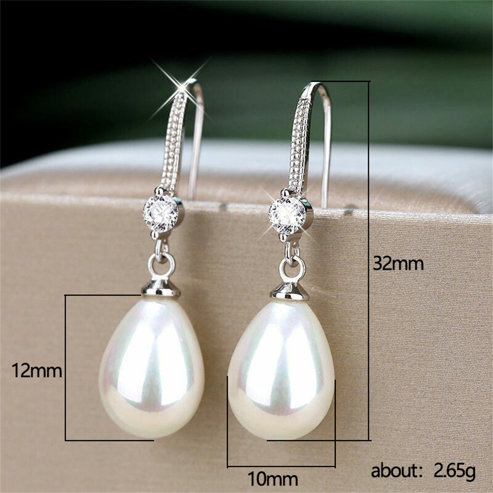 Imitation Pearl Earrings Light - Formal Wear Jewelry For Women review and price