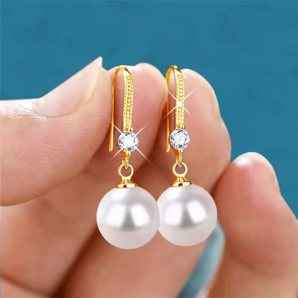 Imitation Pearl Earrings Light - Formal Wear Jewelry For Women review and price